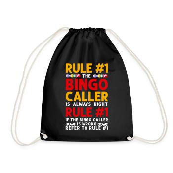 Règle du joueur de bingo #1 Le bingo - Sac de sport léger - noir - Devant