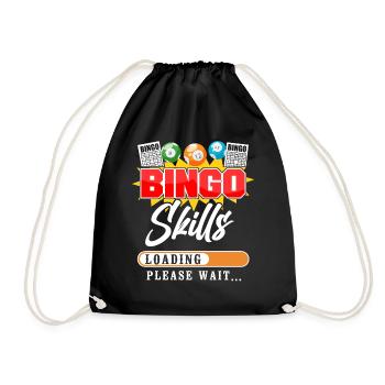 Bingo Player Bingo Skills Loading - Drawstring Bag - black - Front