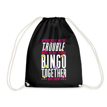 Bingo Player Friends Besties - Turnbeutel - Schwarz - Vorne