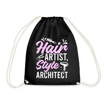 Coiffeur Coiffeur Coiffeur Coiffeur - Sac de sport léger - noir - Devant