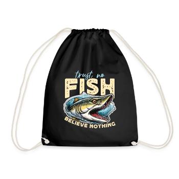 Musky Fishing Trust Aucun poisson ne croit amateur de pêche - Sac de sport léger - noir - Devant