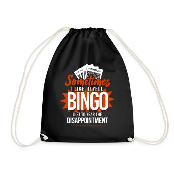 Bingo Player Sometimes I Like To - Turnbeutel - Schwarz - Vorne