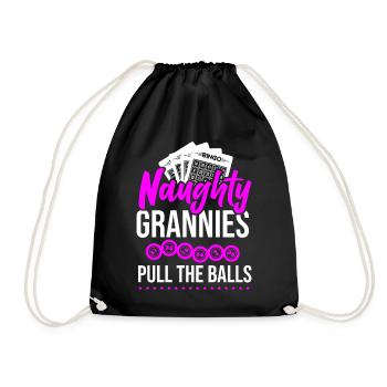 Bingo Player Grandma Naughty - Turnbeutel - Schwarz - Vorne