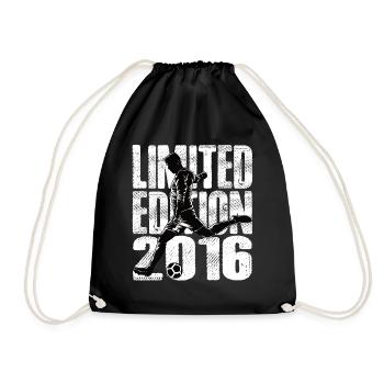 Limited Edition 2016 Limited Edition Fußball - Turnbeutel - Schwarz - Vorne