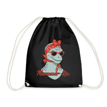 Mamasaur Rex drôle dinosaure mère Style - Sac de sport léger - noir - Devant
