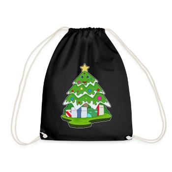 Sapin de Noël Forfaits Noël - Sac de sport léger - noir - Devant