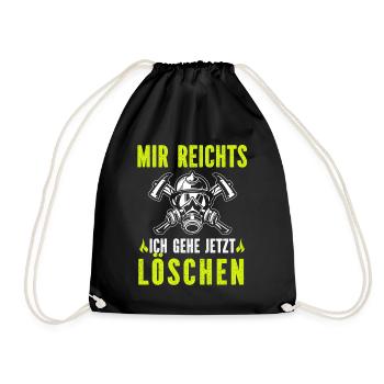 Firefighter Tshirt Firefighter Firefighter 112 - Drawstring Bag - black - Front