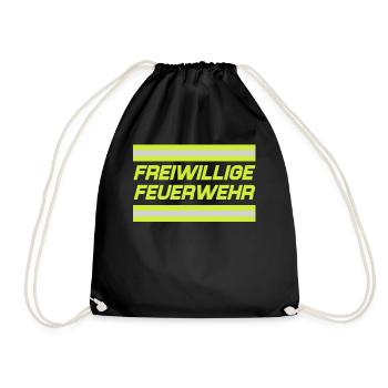 Firefighter Tshirt Firefighter Firefighter 112 - Drawstring Bag - black - Front