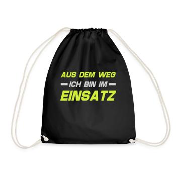 Tshirt pompier pompier pompier pompier 112 - Sac de sport léger - noir - Devant