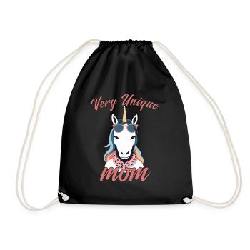 Licorne maman licornes aimant très Unique - Sac de sport léger - noir - Devant