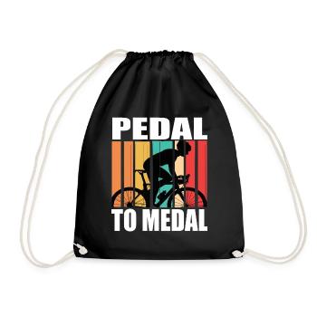 Pedal To Medal Road Bike Road Bike Road Bikes Road Bike - Drawstring Bag - black - Front