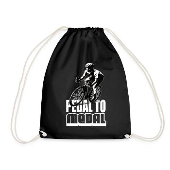 Pedal To Medal Road Bike Road Bike Road Bikes Road Bike - Drawstring Bag - black - Front