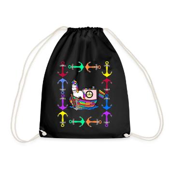 Licornes arc-en-ciel Drapeau arc-en-ciel LGBT - Sac de sport léger - noir - Devant