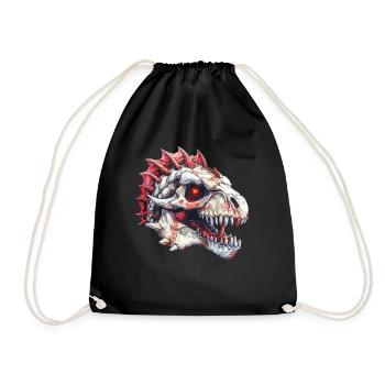 Dragon Skull Halloween Dragon Kids - Drawstring Bag - black - Front
