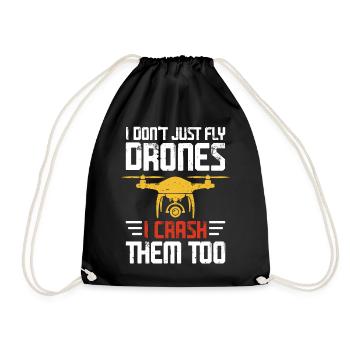 Drone - Drawstring Bag - black - Front
