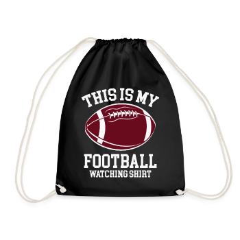 C’est mon maillot de spectateur de football - Sac de sport léger - noir - Devant