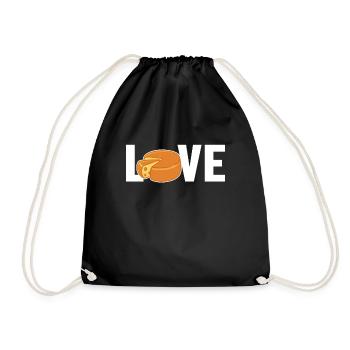 Gouda Love Queso Fromager Amant Gouda - Sac de sport léger - noir - Devant