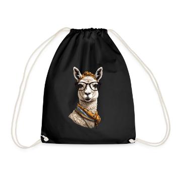 Conception drôle d’alpaga lama pour maman - Sac de sport léger - noir - Devant