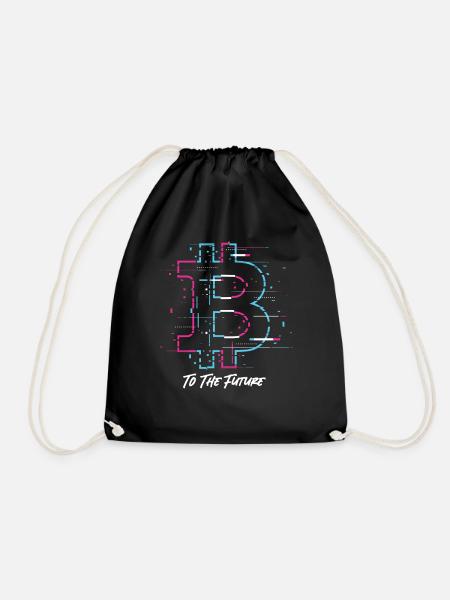 Bitcoin To The Future Bitcoin Btc Crypto Währung - Turnbeutel - Schwarz