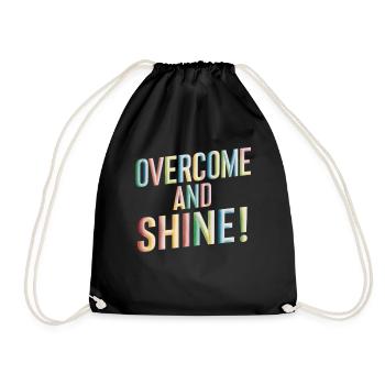Surmonter et faire briller la motivation - Sac de sport léger - noir - Devant