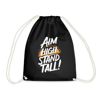 Ahm High Stand Tall Sunrise - Drawstring Bag - black - Front