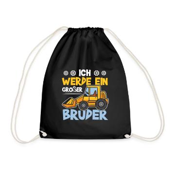 Annonce de la prochaine génération | Je vais être un grand frère en 2025 - Sac de sport léger - noir - Devant