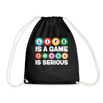 La vie d’un joueur de bingo est un jeu de bingo - Sac de sport léger - noir - Devant
