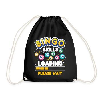 Bingo Player Bingo Skills Loading - Drawstring Bag - black - Front