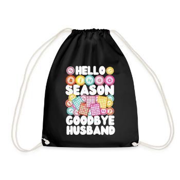 Bingo Player Husband Wife Hello - Drawstring Bag - black - Front
