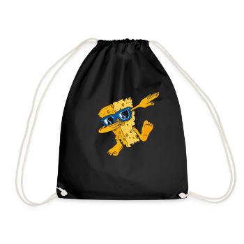 Dabbing Gouda Maker Queso Cheesemonger Liebhaber - Turnbeutel - Schwarz - Vorne