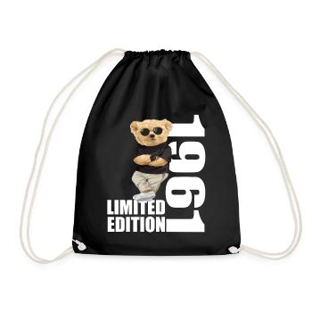 Édition limitée 1961 ours ours anniversaire 1961 - Sac de sport léger - noir - Devant