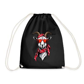 Drôle de maman chèvre parfaite pour la fête des mères - Sac de sport léger - noir - Devant
