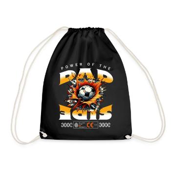 POWER OF THE DAD SIDE - Drawstring Bag - black - Front