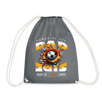POWER OF THE DAD SIDE - Drawstring Bag - grey - Front