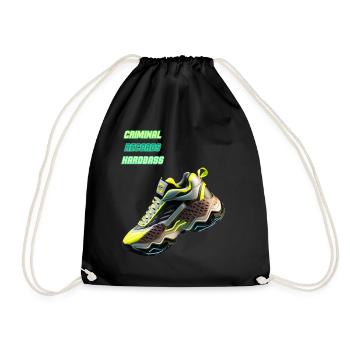 CRIMINAL SHOE - Drawstring Bag - black - Front