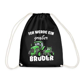 Announcing offspring | I'm going to be a big brother in 2025 - Drawstring Bag - black - Front