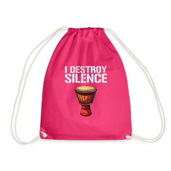 Djembé Tambours Africains - Sac de sport léger - fuchsia - Devant
