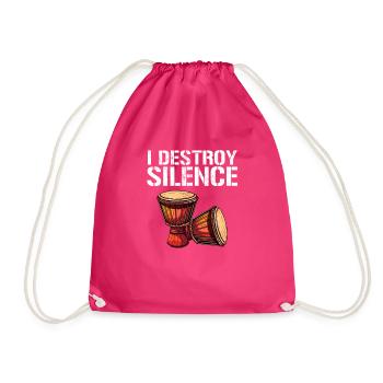 Djembé Tambours Africains - Sac de sport léger - fuchsia - Devant
