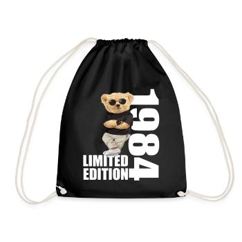 Édition limitée 1984 ours ours anniversaire 1984 - Sac de sport léger - noir - Devant