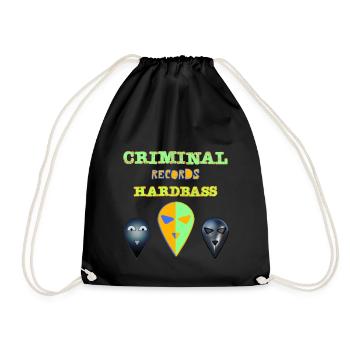 3 year vaniversary - Drawstring Bag - black - Front