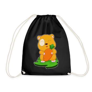 Hamster Carotte - Sac de sport léger - noir - Devant
