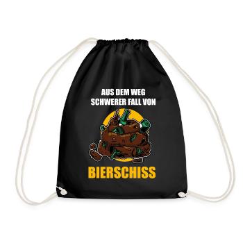 Aus Dem Weg Schwerer Fall Von Bierschiss Bier - Turnbeutel - Schwarz - Vorne