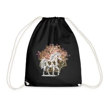 Mythologie Licornes Licorne Créatures mythiques Fable - Sac de sport léger - noir - Devant