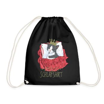 Chat Prince Roses Chats endormis Chaton - Sac de sport léger - noir - Devant