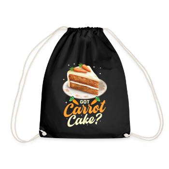Dicton drôle de gâteau aux carottes - Sac de sport léger - noir - Devant