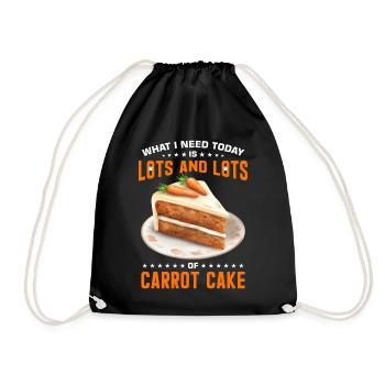 Dicton drôle de gâteau aux carottes - Sac de sport léger - noir - Devant