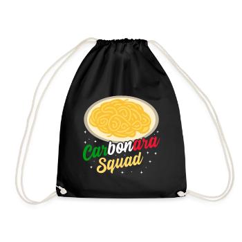 Italien Carbonara Pasta - Turnbeutel - Schwarz - Vorne