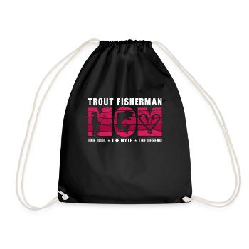 Pêcheur de truite Maman L’idole L’amateur de pêche - Sac de sport léger - noir - Devant
