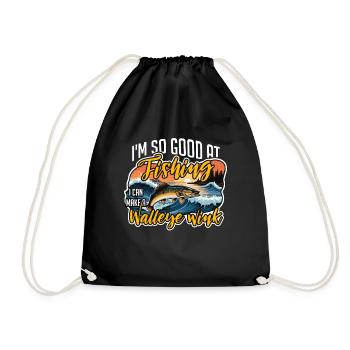 Pêche au doré Je suis si bon à la pêche en bateau - Sac de sport léger - noir - Devant