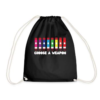 Joueur de bingo choisir une arme - Sac de sport léger - noir - Devant